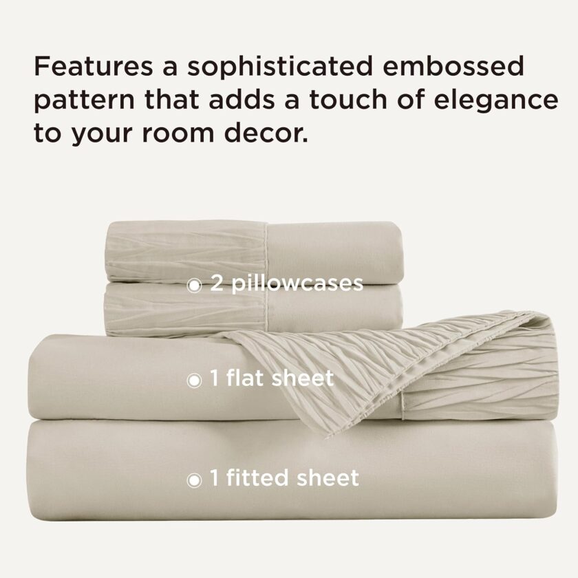 Queen Sheet Set - 4 Pieces Soft Queen Size Sheets - Breathable & Cooling - Hotel Luxury - Easy Care Polyester Microfiber Bedding for Women, Men, Linen - Image 2